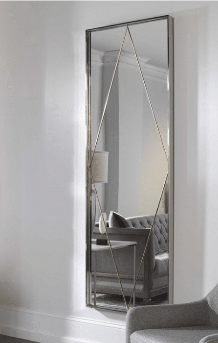 Timeless Mirror With Diamond Inlay