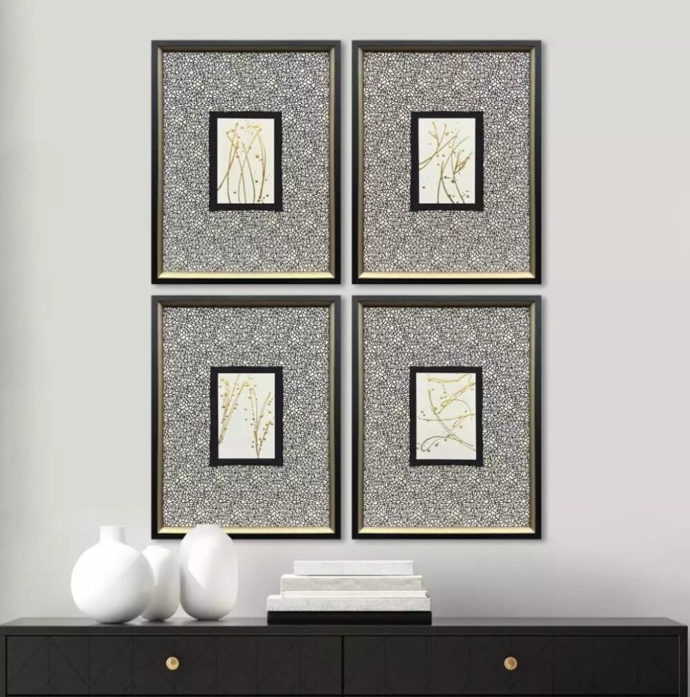 Liquid Gold I S/4- Hand crafted Art