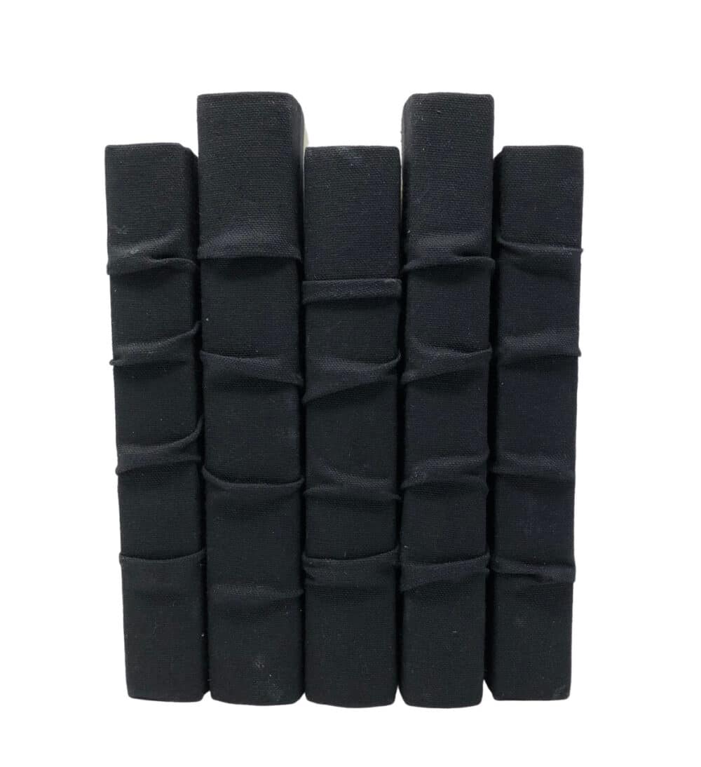 Black Linen Decorative Books - Set Of 5