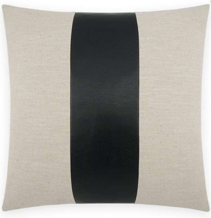 Black Stripe Down Filled Accent Pillows